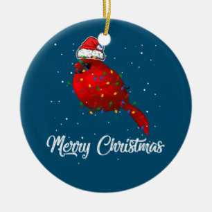 Cardinal Bird Christmas Light Costume Cardinal Ceramic Tree Decoration