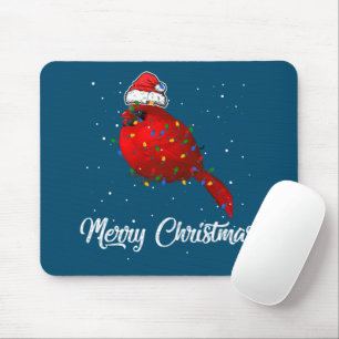 Cardinal Bird Christmas Light Costume Cardinal Mouse Mat