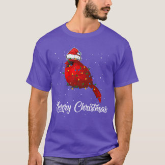 Cardinal Bird Christmas Light Costume Cardinal ret T-Shirt