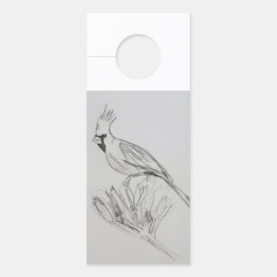 Cardinal Bird Door Hanger