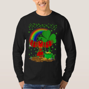 Cardinal Bird Funny Rainbow Cardinal St Patrick's T-Shirt