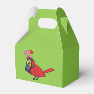 Cardinal Bird Love Mating Calls Favour Box