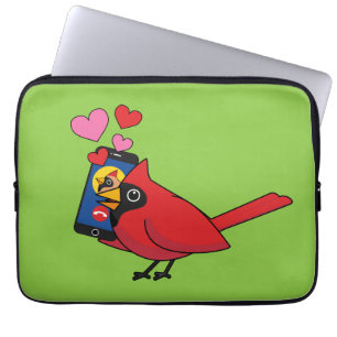 Cardinal Bird Love Mating Calls Laptop Sleeve