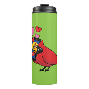 Cardinal Bird Love Mating Calls Thermal Tumbler