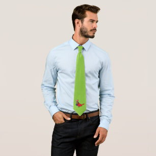 Cardinal Bird Love Mating Calls Tie