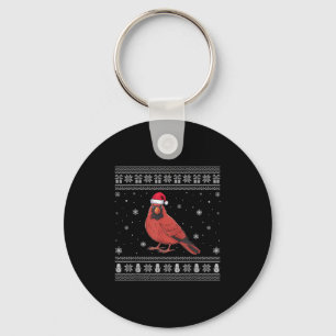Cardinal Bird Lovers Men Women Santa Ugly Xmas Swe Key Ring