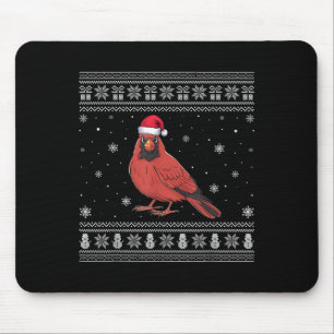 Cardinal Bird Lovers Men Women Santa Ugly Xmas Swe Mouse Mat