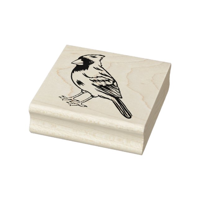 Cardinal Bird Rubber Stamp (Stamp)