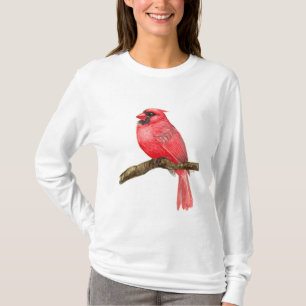 Cardinal bird watercolor T-Shirt