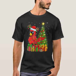 Cardinal Bird Xmas Holiday Santa Cardinal Christm T-Shirt
