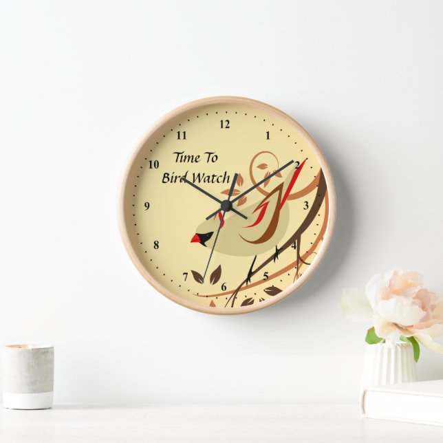 Cardinal Birdwatcher Clock (Home)