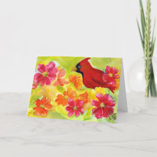 Cardinal Birthday Card