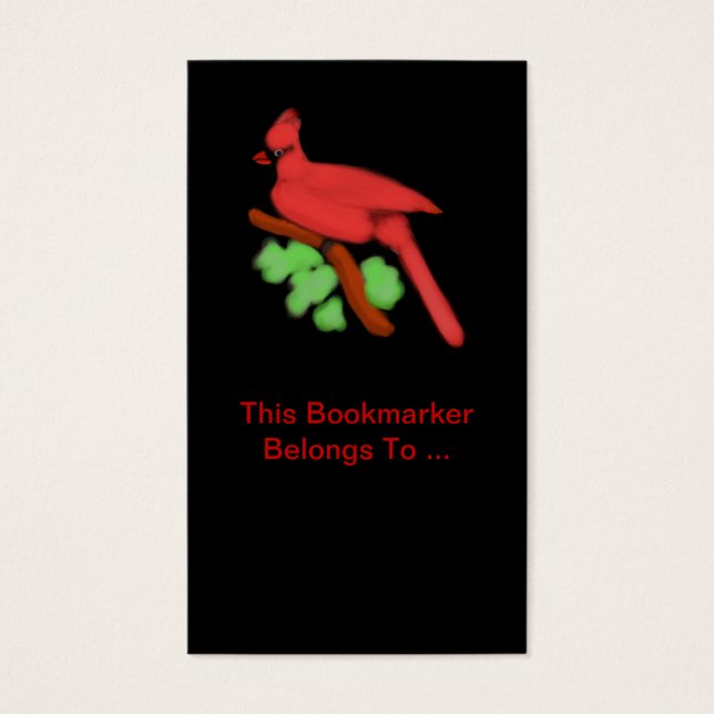 Cardinal Bookmarker-Customisable (Front)