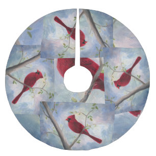 Cardinal Brushed Polyester Tree Skirt