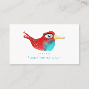 Cardinal Business card vintage bird