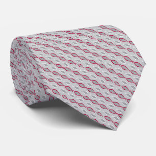 Cardinal Christian Ichthys Jesus Fish on Gray Tie