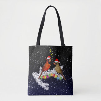 Cardinal Christmas All Over Print Bag