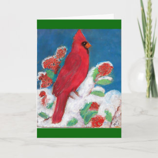 Cardinal Christmas Card