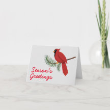 Cardinal Christmas Card