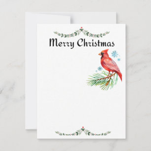 Cardinal Christmas Card