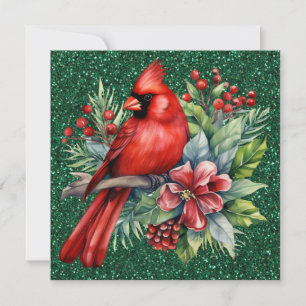 Cardinal Christmas Greeting Card