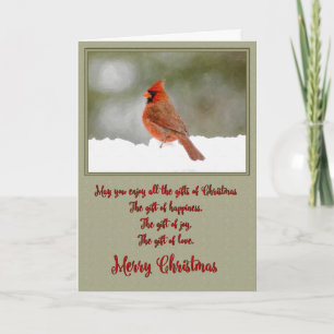 Cardinal Christmas Holiday Card