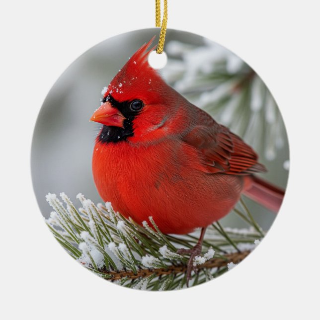 Cardinal Christmas Ornament (Front)