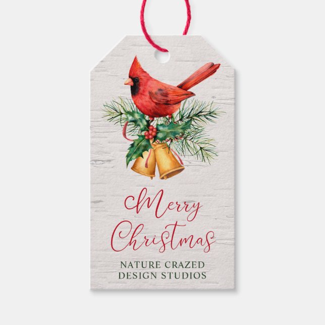 Cardinal Company Christmas Gift Tags (Front)