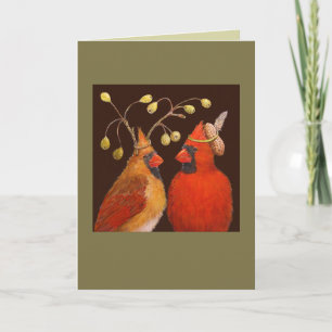 Cardinal couple card