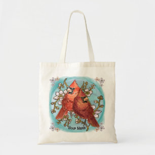 Cardinal Couple Tote Bag