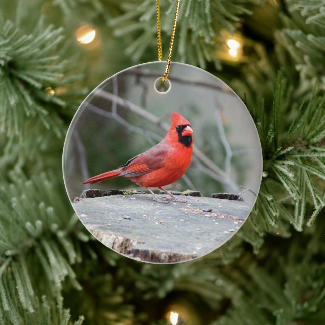 Cardinal Crest Ceramic Tree Decoration (Tree)