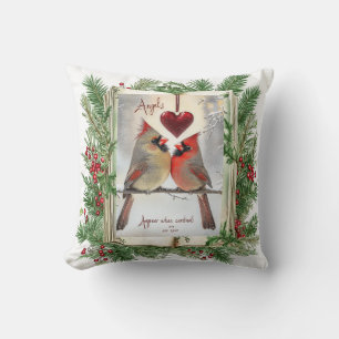 Cardinal  cushion