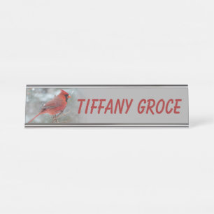 CARDINAL DESK NAME PLATE