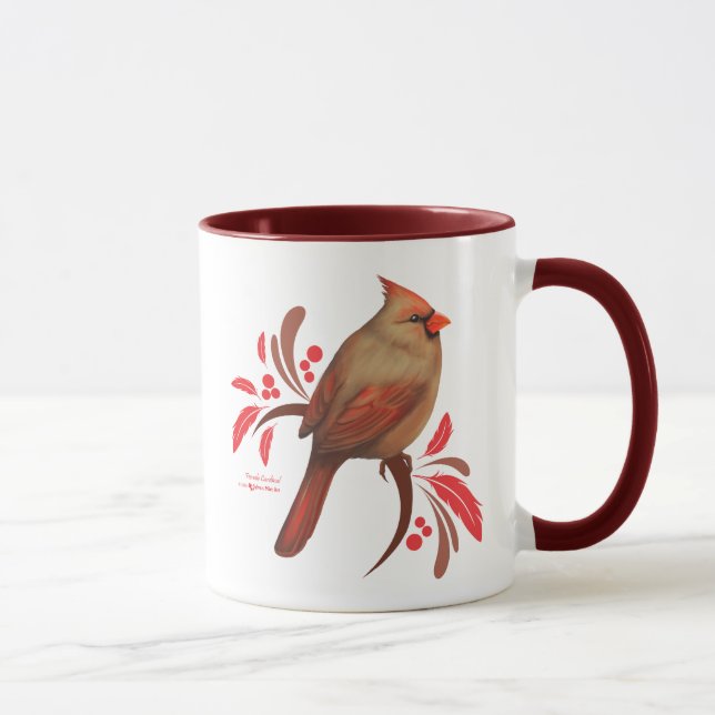 Cardinal-Female Mug (Right)