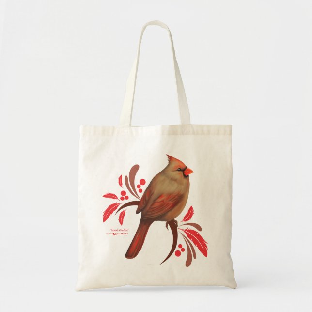 Cardinal-Female Tote Bag (Front)