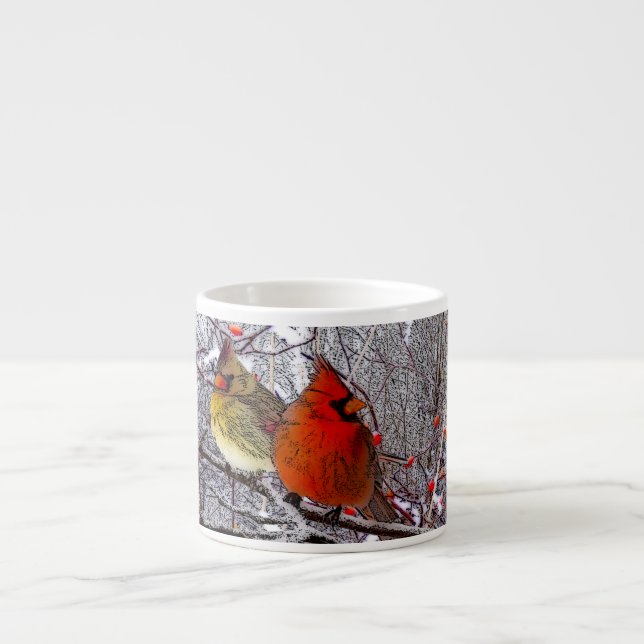 Cardinal Forest Espresso Cup (Front)