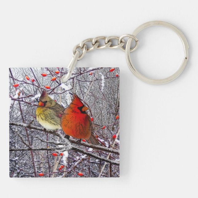 Cardinal Forest Key Ring (Back)