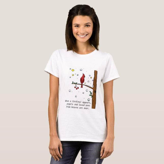 Cardinal from heaven angel T-Shirt (Front Full)