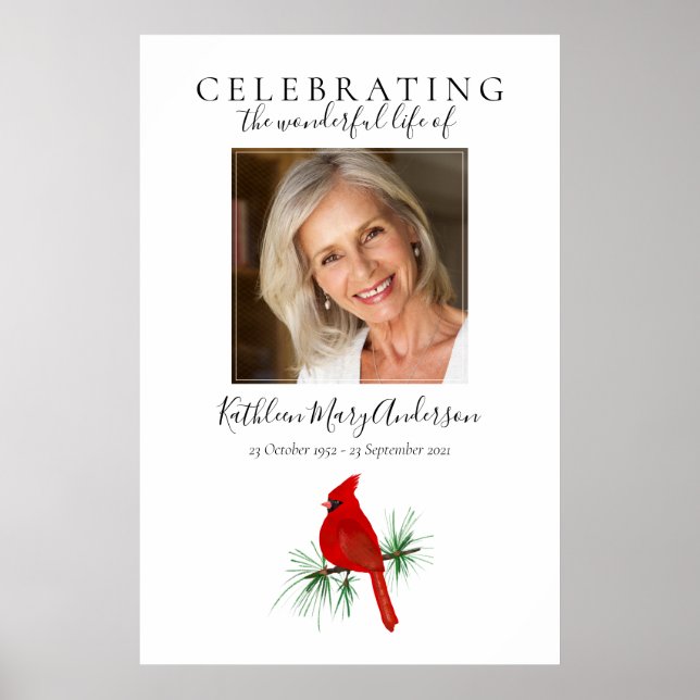 Cardinal Funeral Poster (Front)