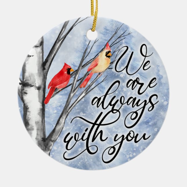 Cardinal Gifts | Memorial Ornament | Sympathy Gift (Front)