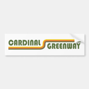 Cardinal Greenway Indiana Bumper Sticker