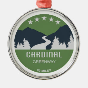 Cardinal Greenway Indiana Metal Tree Decoration