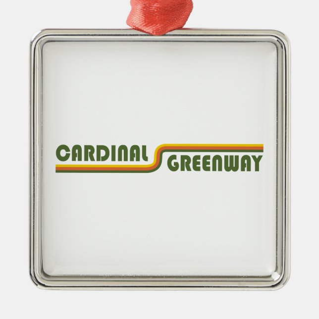 Cardinal Greenway Indiana Metal Tree Decoration (Front)