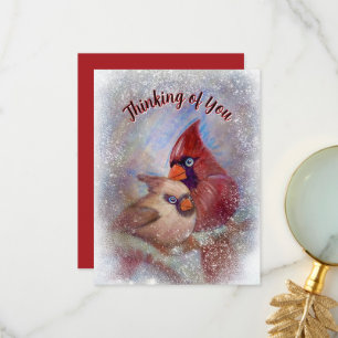 Cardinal Greeting Card Customisable art painting
