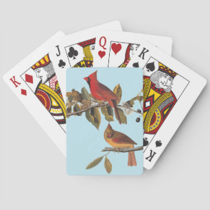 Cardinal Grosbeak Audubon Birds of America Vintage Playing Cards