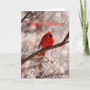 Cardinal Happy Holidays! Card