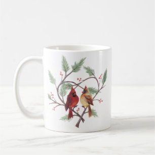 Cardinal Heart Coffee Mug
