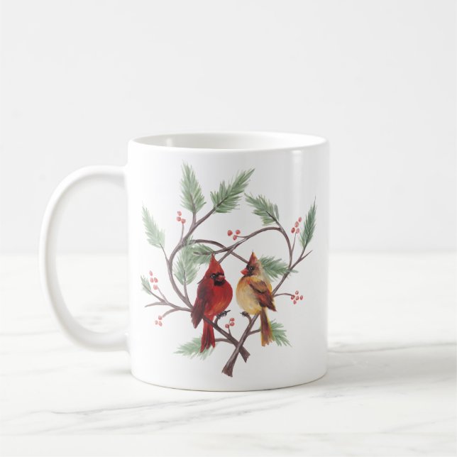 Cardinal Heart Coffee Mug (Left)