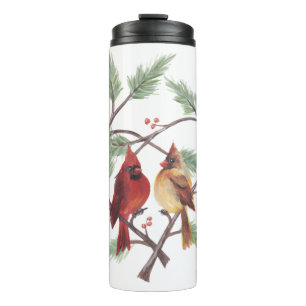 Cardinal Heart Thermal Tumbler