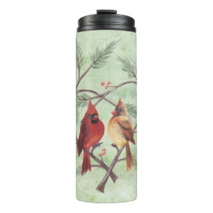 Cardinal Heart Thermal Tumbler